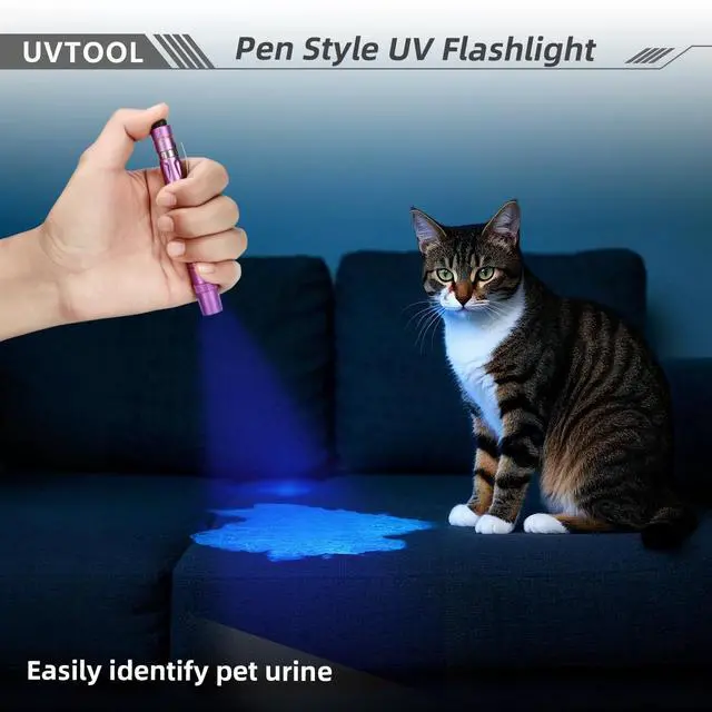 Alt view image 4 of 6 - LIGHTFE UVTOOL-A2 395nm UV Blacklight Flashlight | High Power for Resin Curing, Pet Urine Detection, Mineral Fluorescence