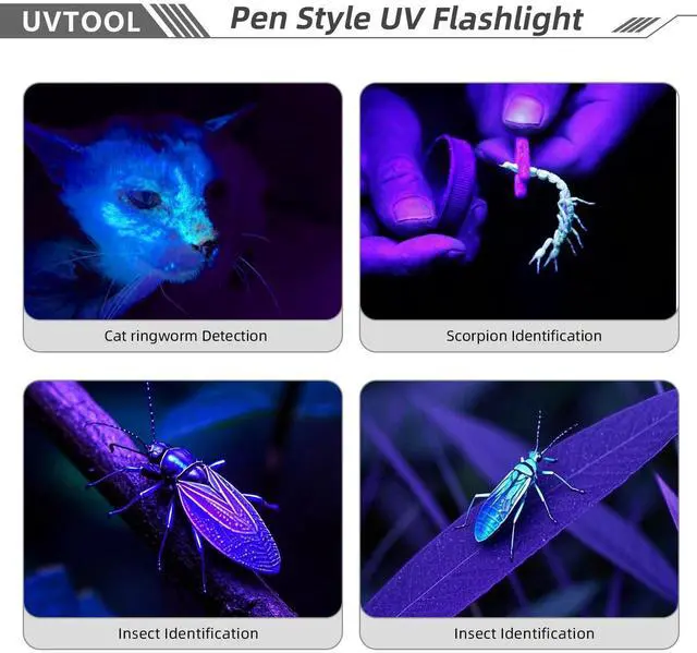 Alt view image 5 of 6 - LIGHTFE UVTOOL-A2 395nm UV Blacklight Flashlight | High Power for Resin Curing, Pet Urine Detection, Mineral Fluorescence