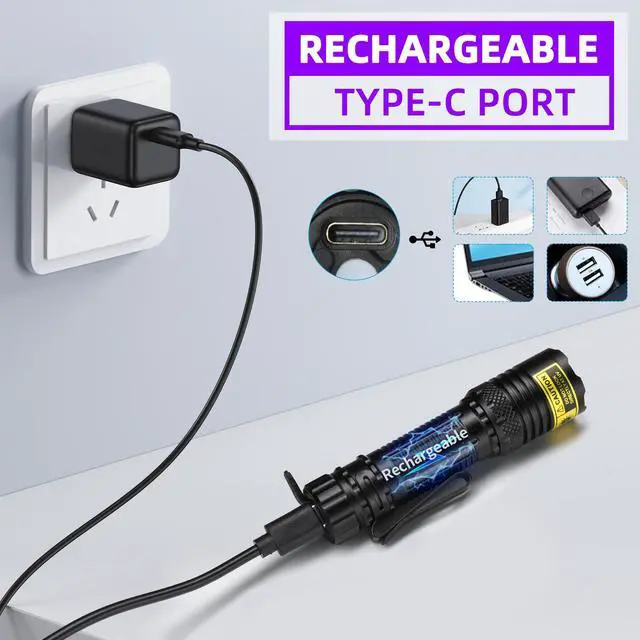 Alt view image 6 of 6 - DARKBEAM UV Flashlight 395nm Black Light, Mini but Powerful Blacklight USB- C LED Rechargeable, Focusable Woods Lamp Water Resistant, Detector for Pet Urine, Uranium Glass&Leak Detection, Curing Resin