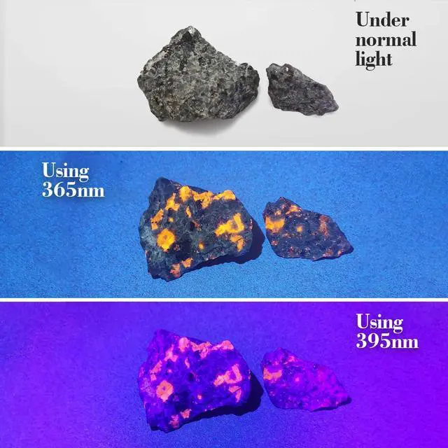 Alt view image 3 of 6 - TNATRA UV 365nm 395nm Blacklight Flashlight for UV Glue Curing,Rocks & Minerals,Pet Stain Detector,Scorpion Finder, Dry Stain, Portable,Zoomable Handheld Ultraviolet Flashlight Black Light