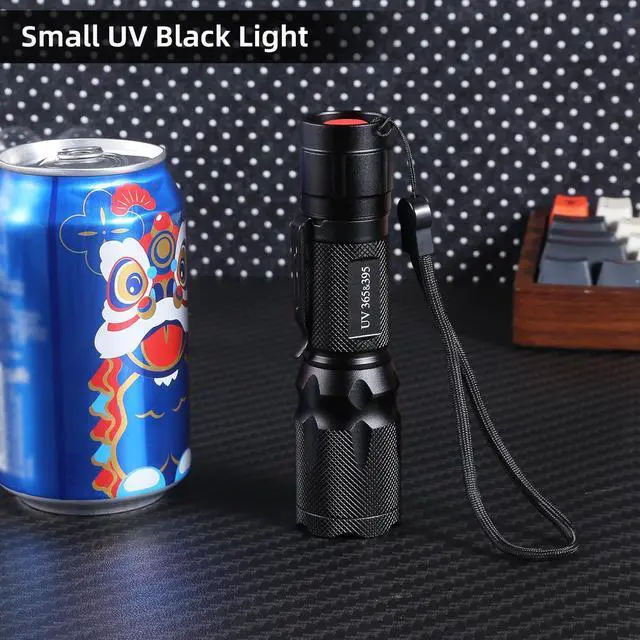 Alt view image 6 of 6 - TNATRA UV 365nm 395nm Blacklight Flashlight for UV Glue Curing,Rocks & Minerals,Pet Stain Detector,Scorpion Finder, Dry Stain, Portable,Zoomable Handheld Ultraviolet Flashlight Black Light
