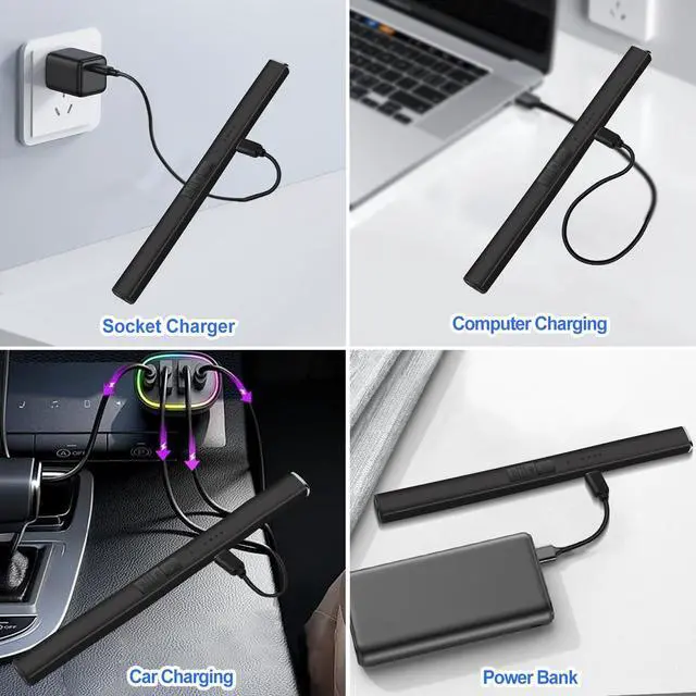 Alt view image 6 of 7 - Stocking Stuffers for Men Women: Electric Lighter Candle Lighter Rechargeable Windproof Flameless Dual Arc Camping Kitchen USB Lighters with Safety Lock for Adults Him Mom Gifts Valentines