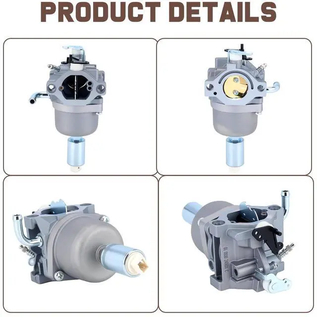 Alt view image 6 of 7 - Kizut 594593 Carburetor for 31H777 31C707 31P777 21B000 21B807 for 591731 796109 590400 796078 Lawn Mower- Replaces Craftsman LT1000 Carburetor