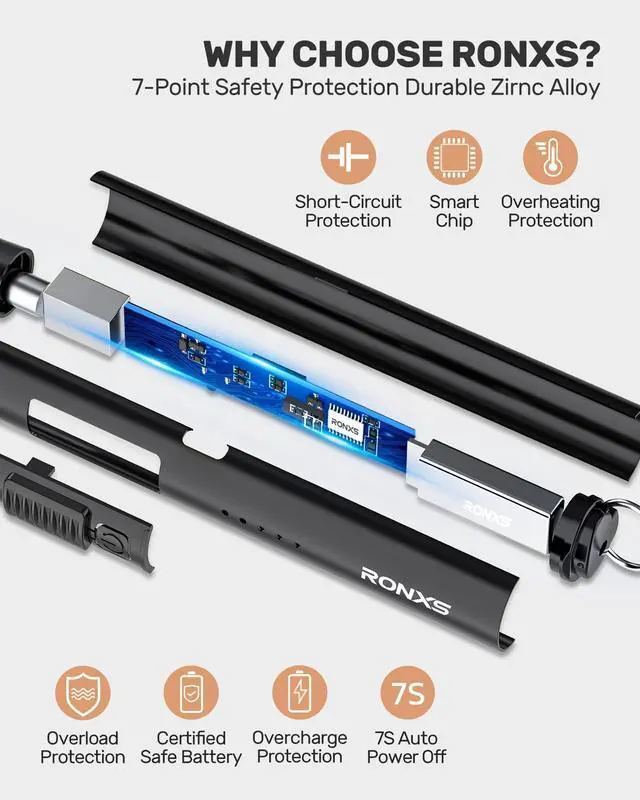 Alt view image 3 of 7 - Electric Lighter, Candle Lighters USB Rechargeable Arc Lighter with Hanging Hook, LED Battery Display Long Lighters for Candle Grill BBQ Home Outdoor