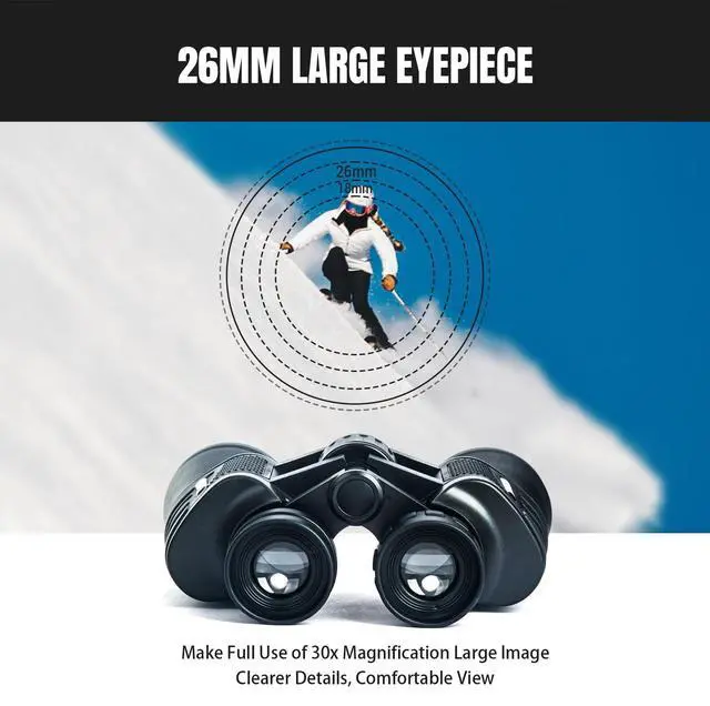 Alt view image 6 of 7 - 30x50 High Powered Binoculars for Adults, Waterproof Compact Binoculars with Low Light Vision for Bird Watching Hunting Football Games Travel Stargazing Cruise, Christmas Birthday Gifts for Men