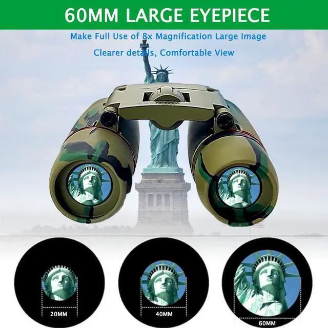 Alt view image 4 of 7 - ZIYOUHU Compact 30x60 Binoculars for Adults and Kids,Foldable Lightweight Easy Focus Small Binoculars for Bird Watching Travel Sightseeing Hunting Concert Theater Opera