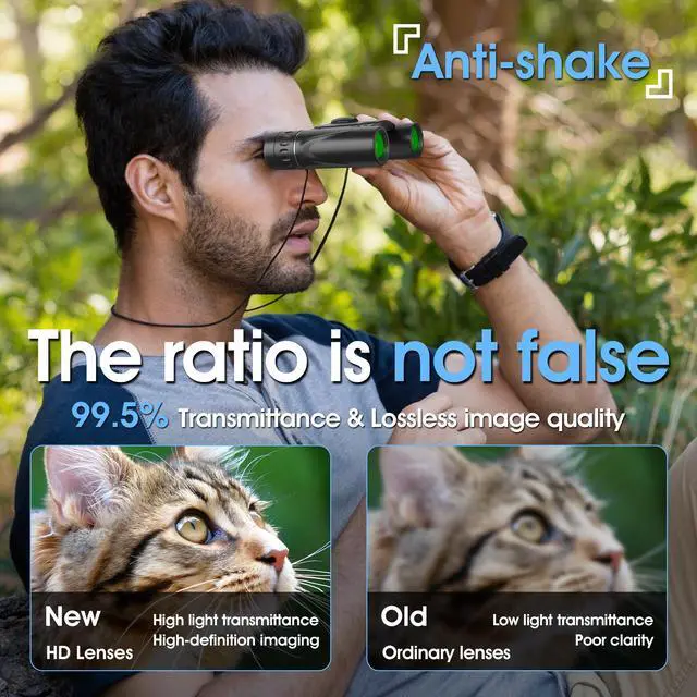 Alt view image 3 of 7 - Mini Compact Binoculars for Adults and Kids - Waterproof High Powered Easy Focus Small Binocular, Ideal for Bird Watching, Hunting, Concert, Theater, Travel, Hiking, Sightseeing & Outdoor Sports