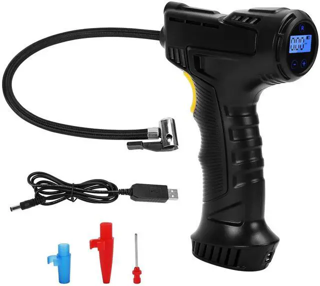 Main image of Cordless Air Compressor Tire Inflator,Portable Handheld Air Pump for Tires with Digital Pressure Gauge,12V Rechargeable Battery Powered Wireless Air Pump for Car Bike Bicycles Motorcycles Ball