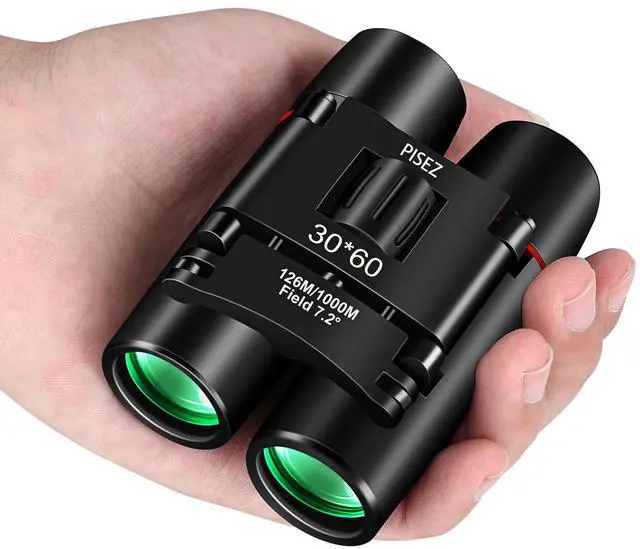 Main image of PISEZ 30X60 Compact Binoculars for Adults and KidsLightweight Foldable Easy Focus Small Binoculars for Bird Watching Hunting Concert Traveling Theater Opera Sightseeing