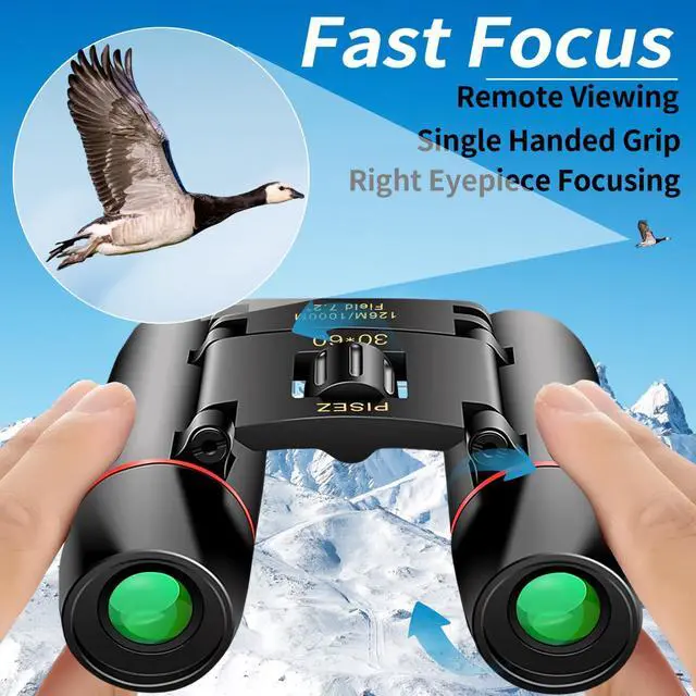 Alt view image 6 of 7 - PISEZ 30X60 Compact Binoculars for Adults and KidsLightweight Foldable Easy Focus Small Binoculars for Bird Watching Hunting Concert Traveling Theater Opera Sightseeing