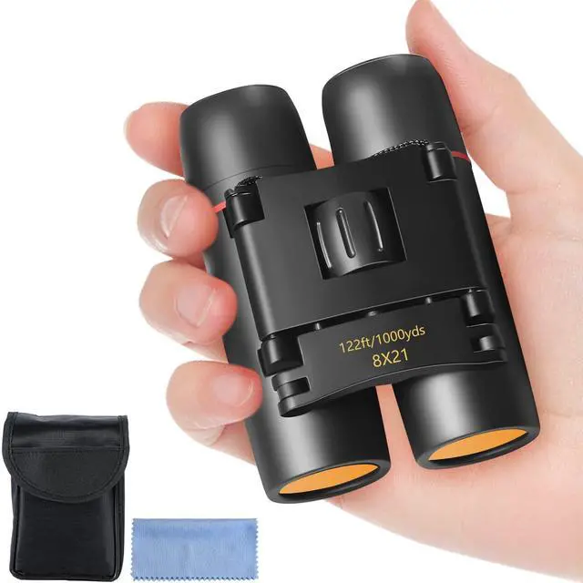 Main image of AHFLRITO Compact Binoculars, Lightweight Foldable Small Binoculars for Adults and Kids, Portable Waterproof for Bird Watching, Traveling, Theater, Opera, Concert, Hiking, Sightseeing