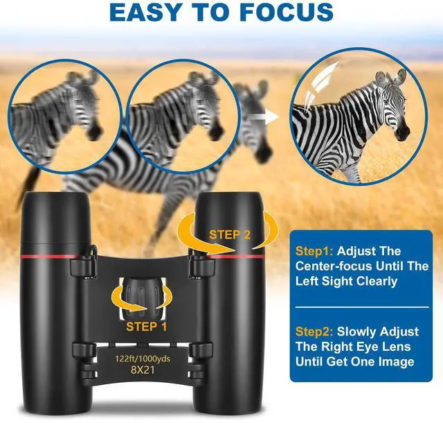 Alt view image 5 of 7 - AHFLRITO Compact Binoculars, Lightweight Foldable Small Binoculars for Adults and Kids, Portable Waterproof for Bird Watching, Traveling, Theater, Opera, Concert, Hiking, Sightseeing