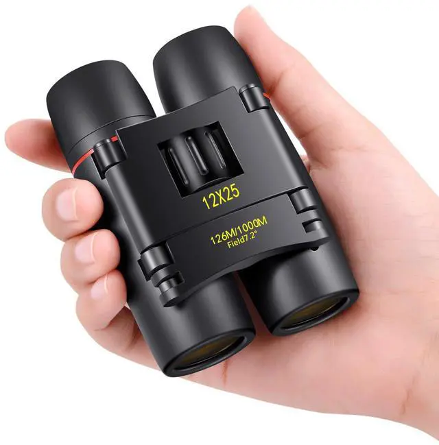 Main image of POLDR 12X25 Small Pocket Binoculars Compact Adults,Mini Kids Binoculars Boys for Bird Watching,Concert Theater Opera