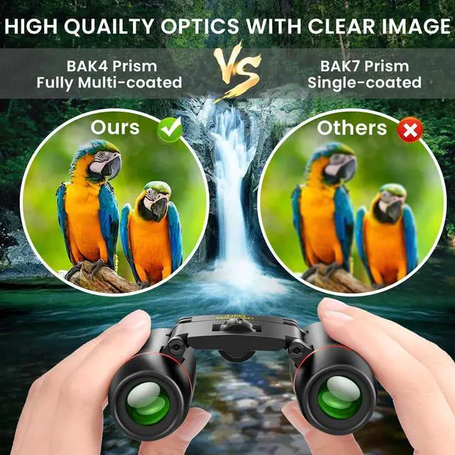 Alt view image 5 of 7 - POLDR 12X25 Small Pocket Binoculars Compact Adults,Mini Kids Binoculars Boys for Bird Watching,Concert Theater Opera