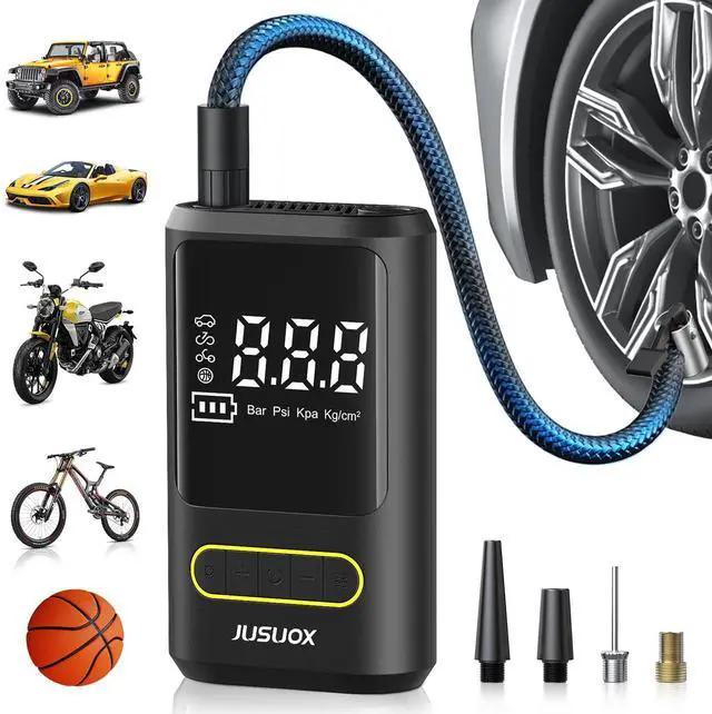 Main image of Tire Inflator Portable Air Compressor, 150PSI Cordless, Auto Off