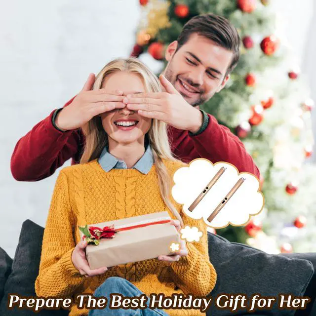 Alt view image 3 of 7 - 2 PCS Candle Lighter,Windproof Flameless Electric Lighter with LED Power Display Safety Switch, Upgraded Plasma USB Rechargeable Lighters for Birthday Camping BBQ (Champagne Gold)