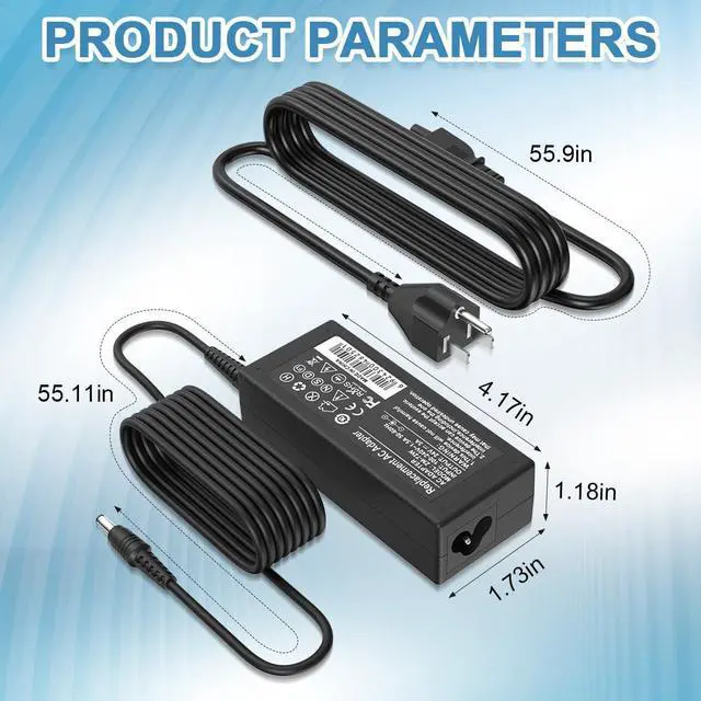 Alt view image 3 of 7 - EAGLEGGO AC 100-240V to DC 24V 3A Power Supply Adapter Replacement for Fujitsu Image Scanner FI-Series fi-7160 fi-7180 fi-7260 fi-7280 PA03586-B015 AC Power Cord