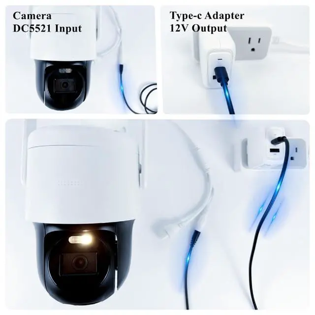 Alt view image 4 of 7 - USB C to DC 5.5mm x 2.5mm(Compatible with 5.5x2.1mm) Power Cord, USB Type C Input to DC 12V 3A Out Power Cable, Work with PD Charger and Power Bank. for Outdoor, Studio and Travel.(1 Pack, 5 Feet)