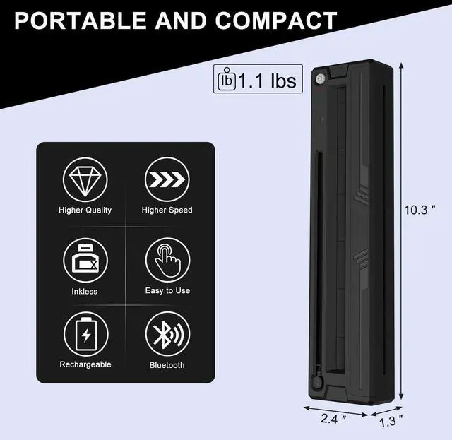 Alt view image 2 of 6 - WXHOWXH Tattoo Stencil Printer Machine for Tattoo Artists&Beginners,2026 New termocopiadora Tattoo with 10pcs of Tattoo Transfer Paper,Portable Wireless Bluetooth Printer Compatible with Phone&PC