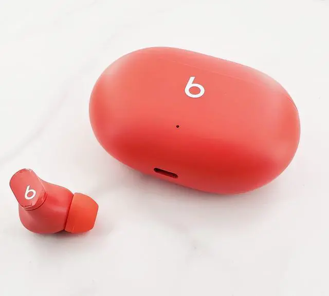 Alt view image 5 of 6 - ALXCD Ear Tips Compatible with Beats Studio Buds, S M L 3 Sizes 6 Pairs Soft Silicon Earbuds Tips Eartips, Replacement for Beats Studio Buds, 6 Pairs, Red