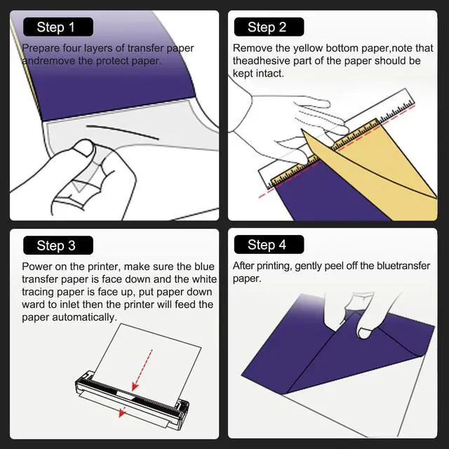 Alt view image 6 of 6 - WXHOWXH Tattoo Stencil Printer Machine for Tattoo Artists&Beginners,2026 New termocopiadora Tattoo with 10pcs of Tattoo Transfer Paper,Portable Wireless Bluetooth Printer Compatible with Phone&PC