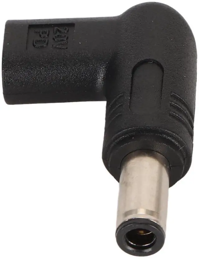 Alt view image 7 of 7 - PD USB C to DC Adapter 6.0X 3.7mm, 100W PD USB C Female to 18.5V 20V DC Male, 90 Degree USB C to DC Adapter for Laptops and Other Devices