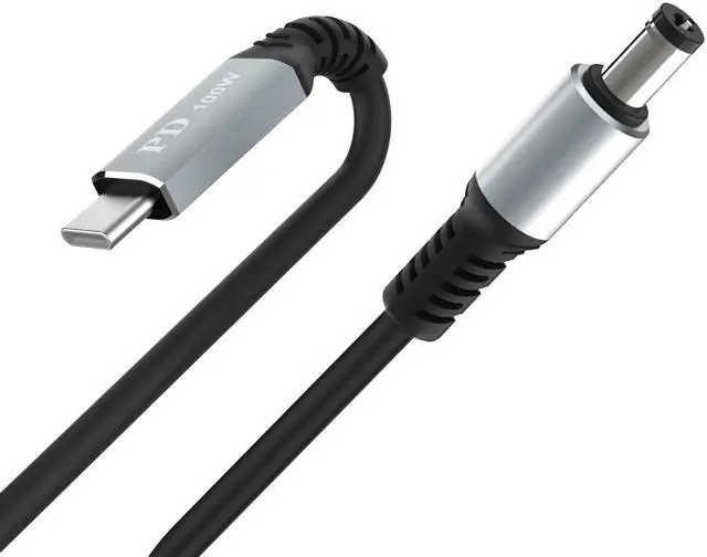 Main image of HIEbee USB C to DC 5.5mm x 2.1mm Power Charging Cord for Laptop (5521), (9.9ft USB Type C Male Input to DC 5.5 x 2.1mm Male Power Output£¬Output 20V 5A Max.Portable for Travel,Study,Outdoor Test.