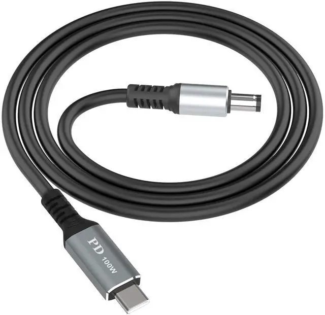 Alt view image 6 of 6 - HIEbee USB C to DC 5.5mm x 2.1mm Power Charging Cord for Laptop (5521), (9.9ft USB Type C Male Input to DC 5.5 x 2.1mm Male Power Output£¬Output 20V 5A Max.Portable for Travel,Study,Outdoor Test.