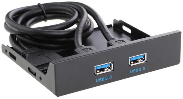 Alt view image 2 of 6 - Excelity 2 Ports USB 3.0 Front Panel Floppy Disk Bay 20 Pin Hub Bracket