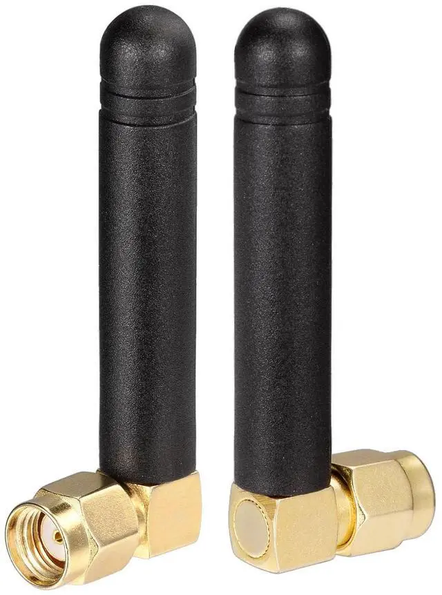 Alt view image 3 of 7 - Bingfu Mini Dual Band WiFi 2.4GHz 5GHz 5.8GHz MIMO RP-SMA Male Right Angle Antenna (2-Pack) for FPV Bluetooth USB Adapter Computer PCIe Card WiFi Router Wireless Back Up Camera