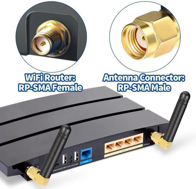 Alt view image 6 of 7 - Bingfu Mini Dual Band WiFi 2.4GHz 5GHz 5.8GHz MIMO RP-SMA Male Right Angle Antenna (2-Pack) for FPV Bluetooth USB Adapter Computer PCIe Card WiFi Router Wireless Back Up Camera