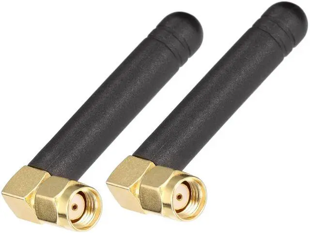 Alt view image 7 of 7 - Bingfu Mini Dual Band WiFi 2.4GHz 5GHz 5.8GHz MIMO RP-SMA Male Right Angle Antenna (2-Pack) for FPV Bluetooth USB Adapter Computer PCIe Card WiFi Router Wireless Back Up Camera