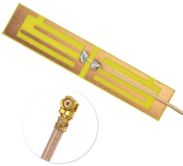 Alt view image 2 of 3 - wlaniot 2.4G Wireless Mini PCI PCI-E WiFi Bluetooth Internal Antenna Built-in Antenna (5dbi,700-2600Mhz,U.FL/IPX Connector,RG178 Cable 4inches) 2pcs