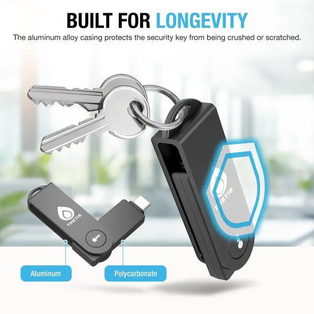 Alt view image 5 of 6 - PRO-C for Business - USB C FIDO2 Security Key L1 MFA & Passkey Access for School ERP, Employee Online Account, Compatible with Coinbase Google Workspace Apple ID Window Salesfore - 2 Pack
