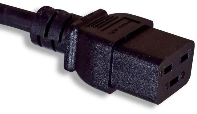 Alt view image 3 of 4 - North American Power Cord Extension, NEMA 5-15P to C19, 10', 14 AWG, 15A, 125V (ZWACPFAC-10)