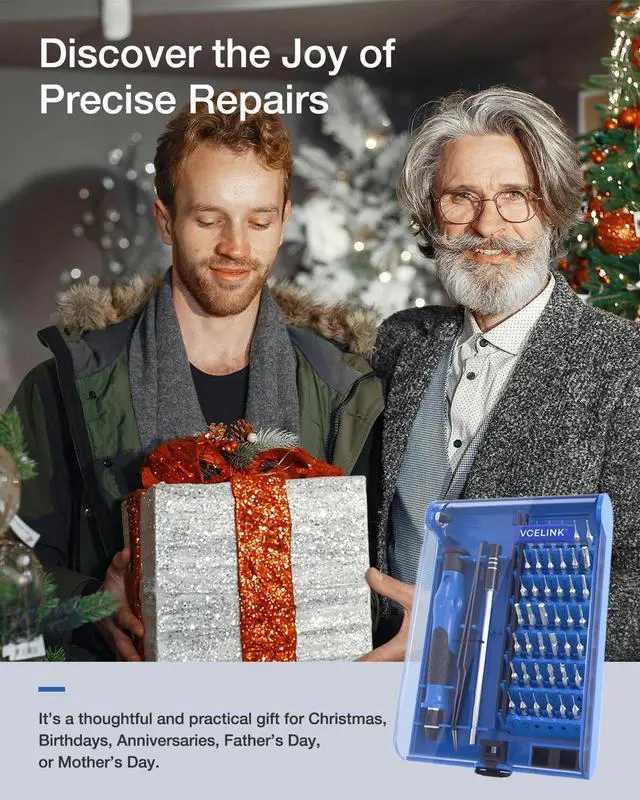 Alt view image 7 of 7 - Mini Screwdriver Set with 42 Bits, 45 in 1 Small Precision Magnetic Tiny Screwdriver Bit Kit with Tweezers & Extension Shaft for Laptop, PC, Phone, Computer, Game Console