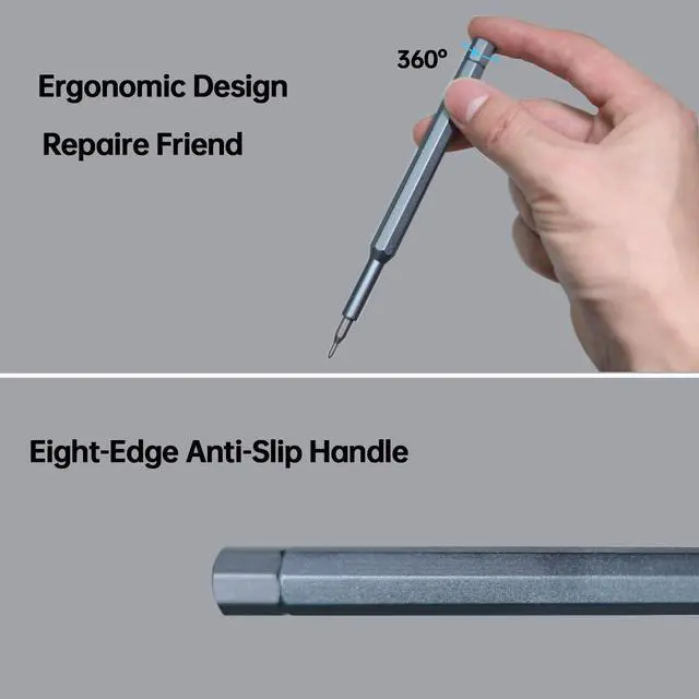 Alt view image 4 of 6 - NISCHA 25-in-1 Small Precision Screwdriver Set, Professional Magnetic Mini Repair Tool Kit for Phone, Computer, Watch, Laptop, Macbook, Game Console, Eyeglass