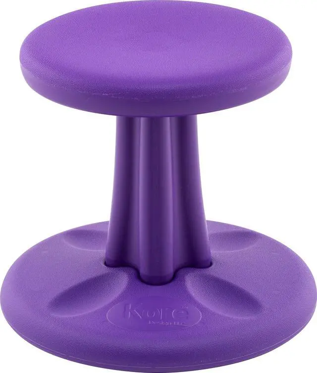 Alt view image 4 of 9 - Kore Wobble Chair - Age 4-5 yrs, Purple (12in) Flexible Seating Stool for Classroom, Preschool, Kindergarten & Elementary School - Made in the USA