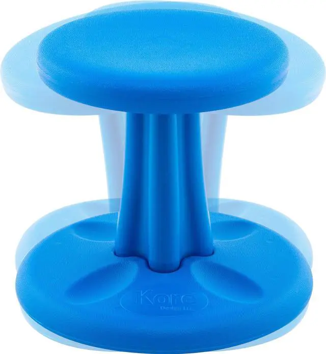 Alt view image 8 of 12 - Kore Pre-School Wobble Chair Flexible Seating Stool for Classroom 12" Blue
