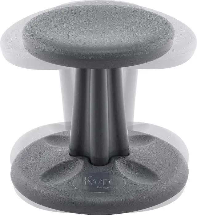 Alt view image 7 of 11 - Kore Wobble Chair - Age 4-5 yrs, Grey (12in) Flexible Seating Stool for Classroom, Preschool, Kindergarten & Elementary School - Made in the USA