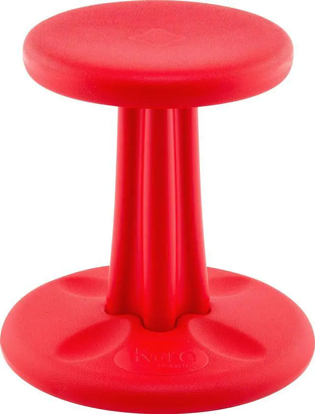 Alt view image 7 of 12 - Kore Kids Wobble Chair Flexible Seating Stool for Classroom 14" Red