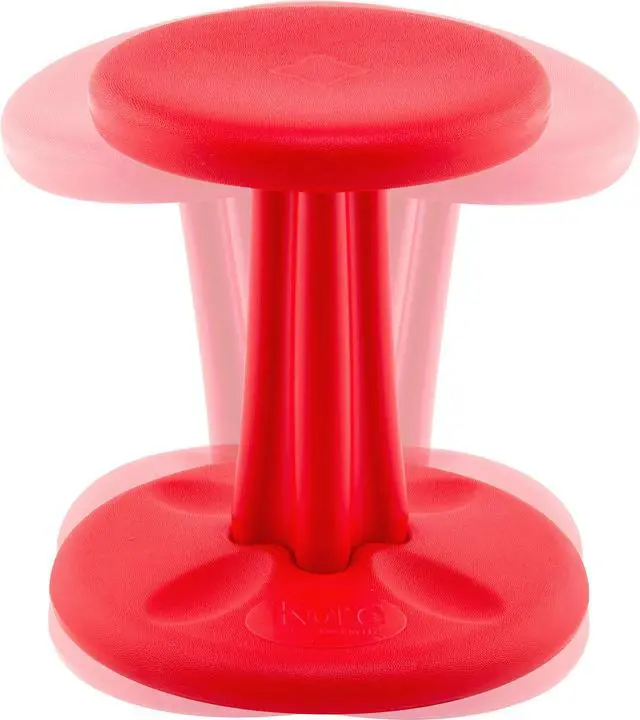 Alt view image 8 of 12 - Kore Kids Wobble Chair Flexible Seating Stool for Classroom 14" Red