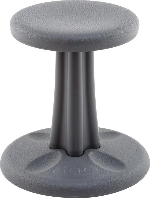 Alt view image 7 of 12 - Kore Wobble Chair - Age 6-7, Grade 1-2, Grey (14in) Kids Wobble Chair - Flexible Seating Stool for Classroom & Elementary School, ADD/ADHD - Made in USA