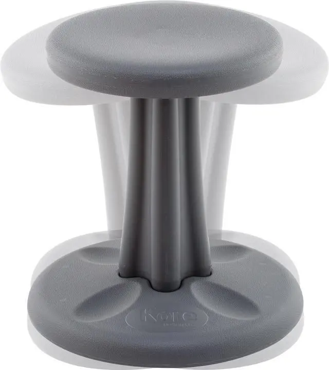Alt view image 8 of 12 - Kore Wobble Chair - Age 6-7, Grade 1-2, Grey (14in) Kids Wobble Chair - Flexible Seating Stool for Classroom & Elementary School, ADD/ADHD - Made in USA
