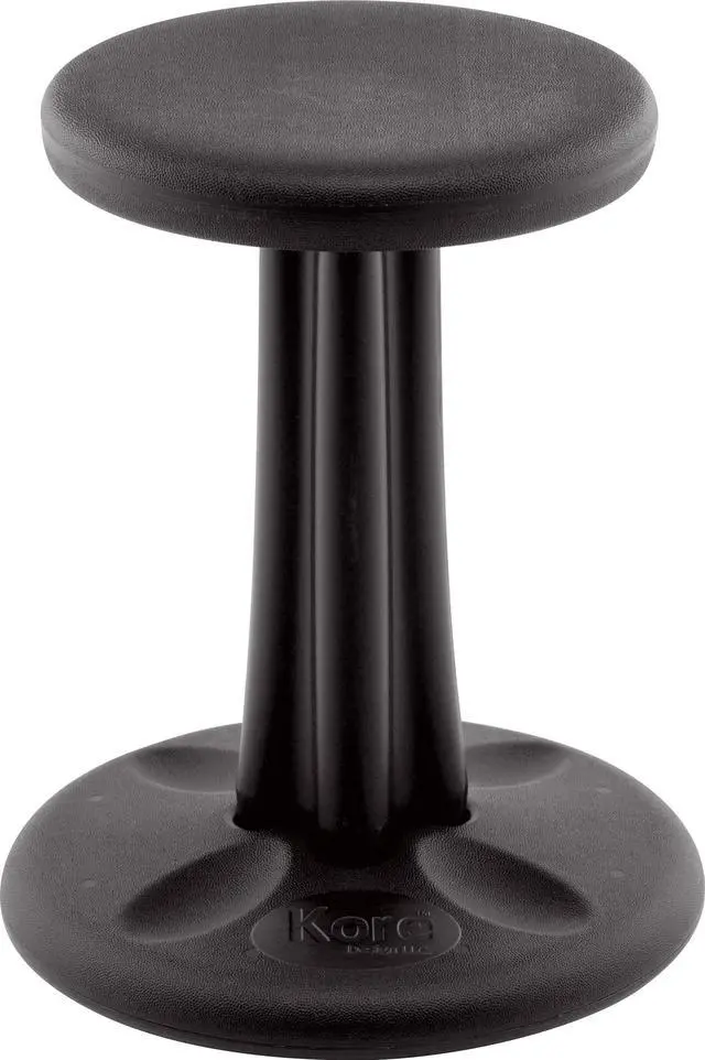 Alt view image 10 of 15 - Kore Wobble Chair - Age 8-9, Grade 3-4, Black (16in) - Flexible Seating Stool for Classroom, Elementary School, ADD/ADHD - Made in USA