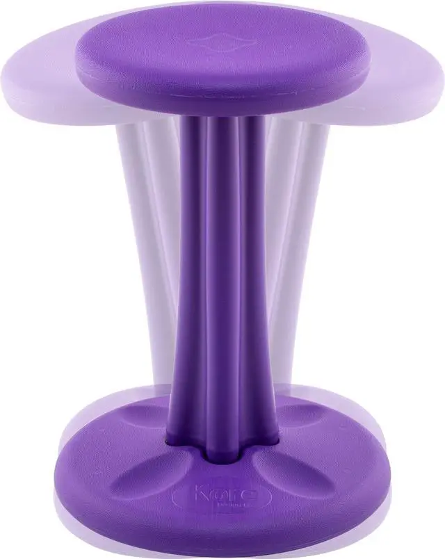 Alt view image 7 of 11 - Kore Pre-teen Wobble Chair - Age 10-11 , Grade 5-6, Purple (18in) Flexible Seating Stool for Classroom, Home & School, ADD/ADHD - Made in USA