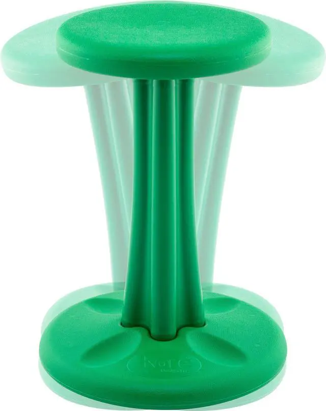 Alt view image 3 of 7 - Kore Pre-teen Wobble Chair - Age 10-11 , Grade 5-6, Green (18in) Flexible Seating Stool for Classroom, Home & School, ADD/ADHD - Made in USA