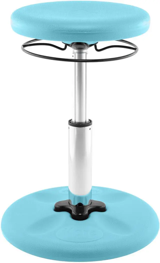 Alt view image 2 of 7 - Kore Design Kids Adjustable Standard Wobble Chair 14-19", Pale Blue