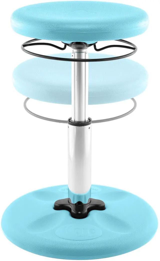 Alt view image 4 of 7 - Kore Design Kids Adjustable Standard Wobble Chair 14-19", Pale Blue