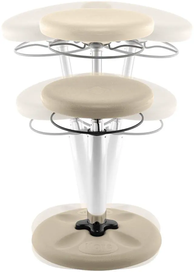 Alt view image 3 of 7 - Kore Design Kids Adjustable Tall Wobble Chair 16.5-24", Sand Dollar